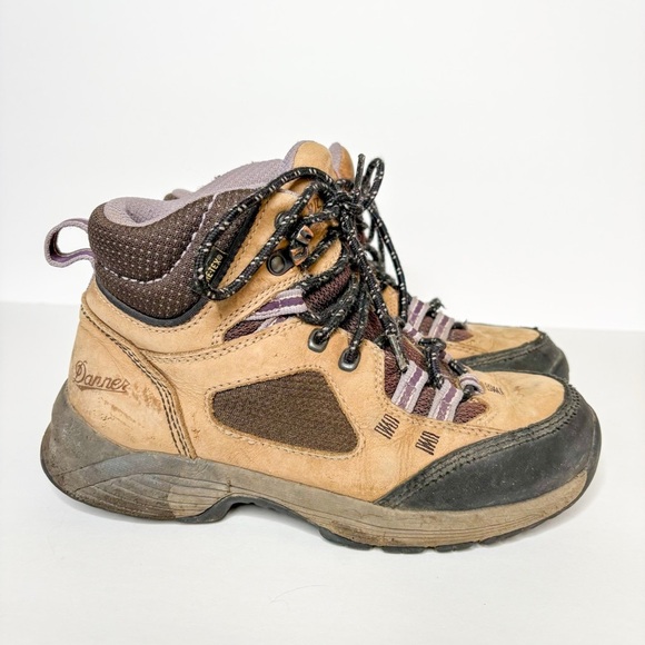 Danner Cloud Cap GTX Grey Tan and Black Hiking Boots Size 8 Women’s - Picture 2 of 6